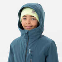 Kids’ warm and waterproof ski jacket 550 - blue