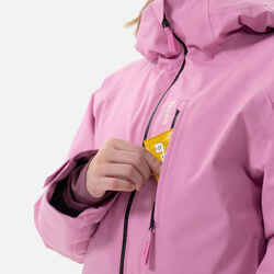 Kids’ Warm and Waterproof Ski Jacket 550 - Pink