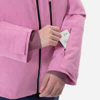 Kids’ Warm and Waterproof Ski Jacket 550 - Pink