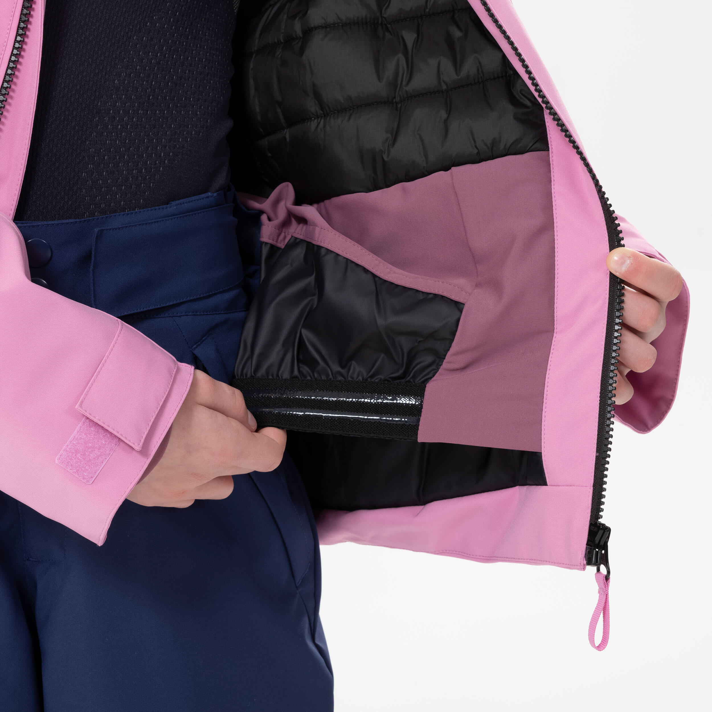 Kids’ Waterproof Winter Jacket - Ski 550 Pink - WEDZE