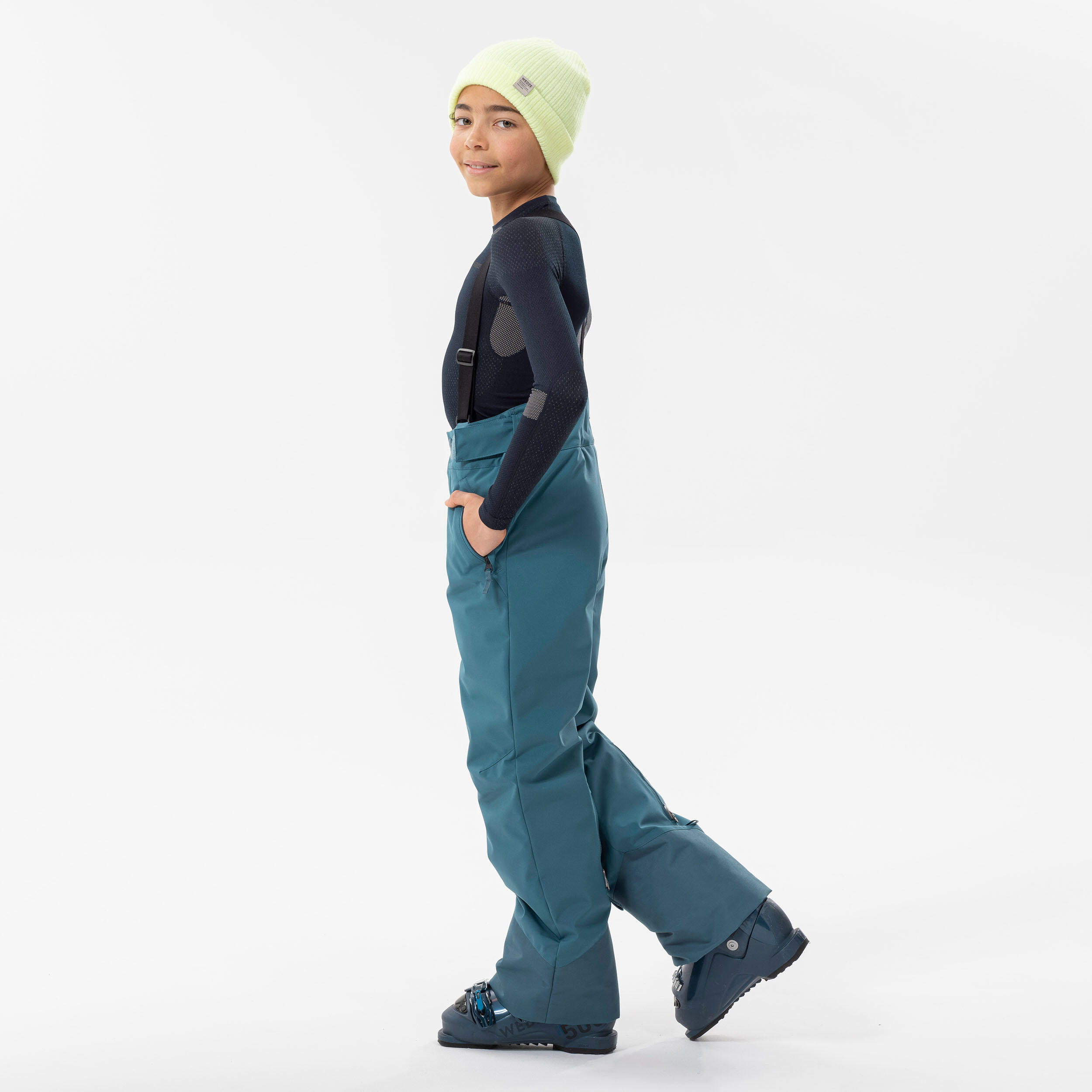 Kids’ Warm and Waterproof Ski Pants, 500 PNF Age 6-14 - WEDZE