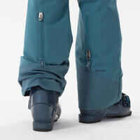 CHILDREN'S WARM AND WATERPROOF SKI TROUSERS  -500 PNF-DENIM BLUE 