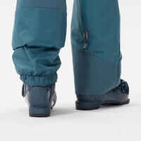 CHILDREN'S WARM AND WATERPROOF SKI TROUSERS  -500 PNF-DENIM BLUE 