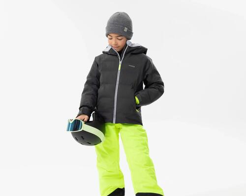 PANTALON DE SKI CHAUD ET IMPERMÉABLE ENFANT - 500 JAUNE FLUO