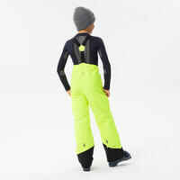 KIDS’ WARM AND WATERPROOF SKI TROUSERS  - 500 PNF NEON PINK