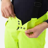 KIDS’ WARM AND WATERPROOF SKI TROUSERS  - 500 PNF NEON PINK