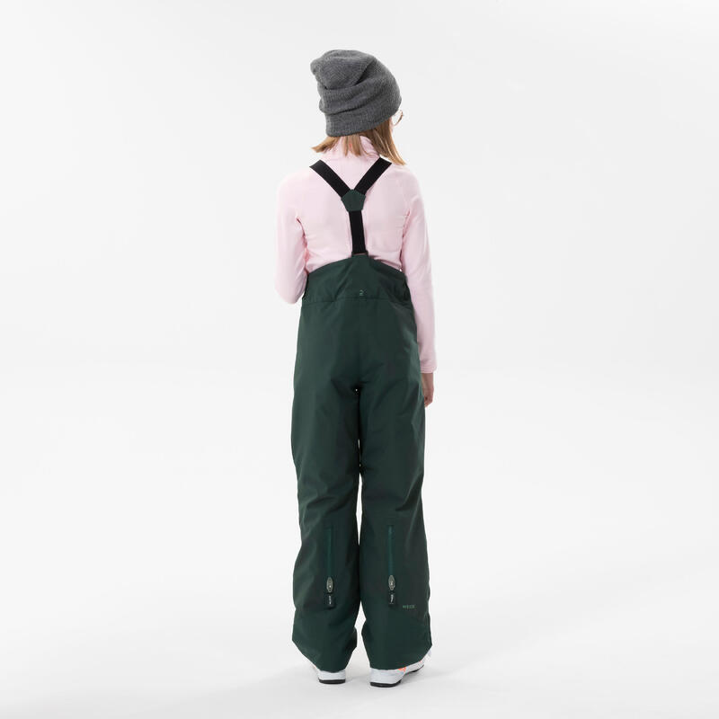 Pantaloni sci bambina 500 PNF verdi