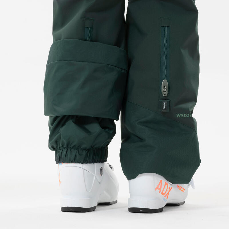 Dětské lyžařské kalhoty 500 PNF zelené