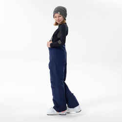 KIDS’ WARM AND WATERPROOF SKI TROUSERS  - 500 PNF - NAVY BLUE