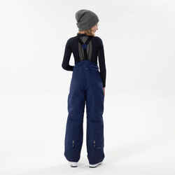 KIDS’ WARM AND WATERPROOF SKI TROUSERS  - 500 PNF - NAVY BLUE