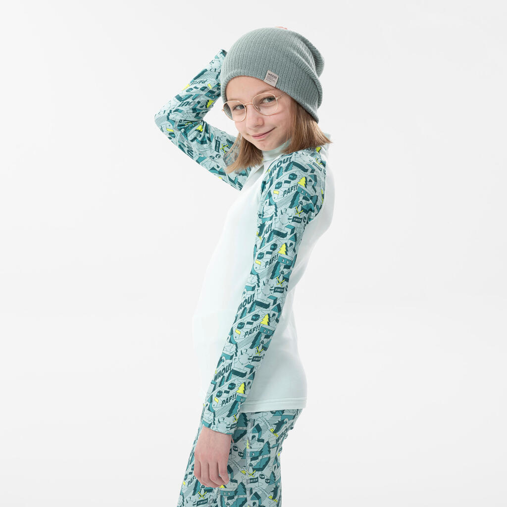 Kids’ ski base layer top - BL500 Top FFS- Blue 