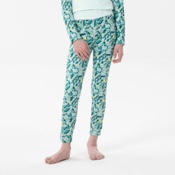 Pantalón térmico interior de esquí y nieve niños 4-14 años wedze 500 verde