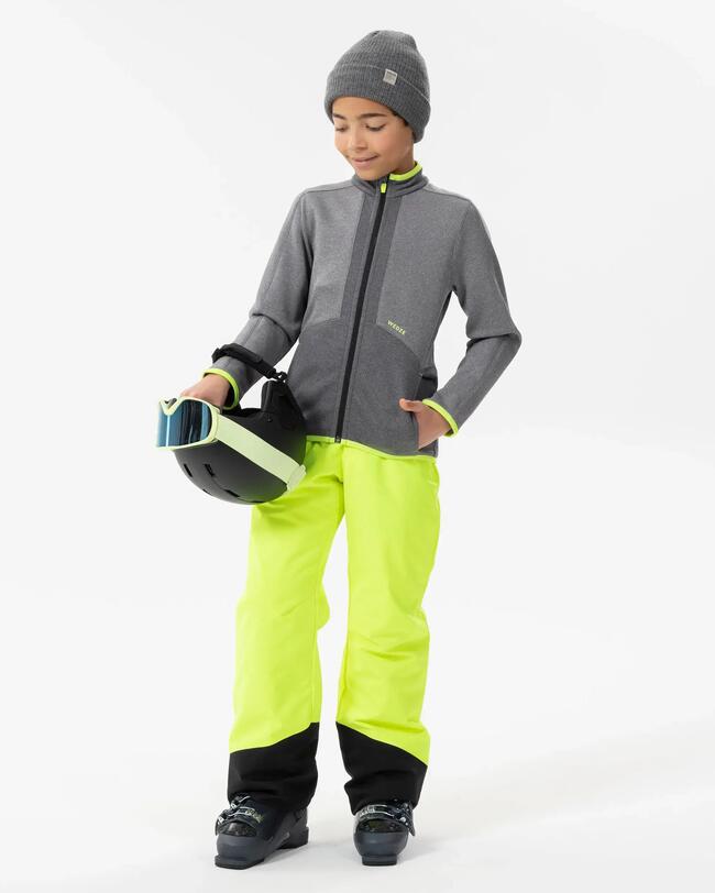 VESTE DE SKI DOUBLÉE ENFANT 900 - GRIS