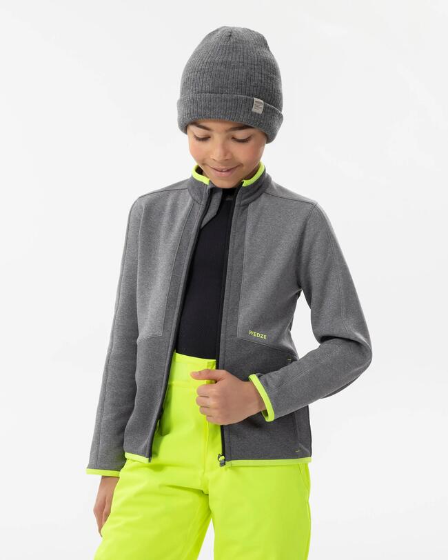 VESTE DE SKI DOUBLÉE ENFANT 900 - GRIS