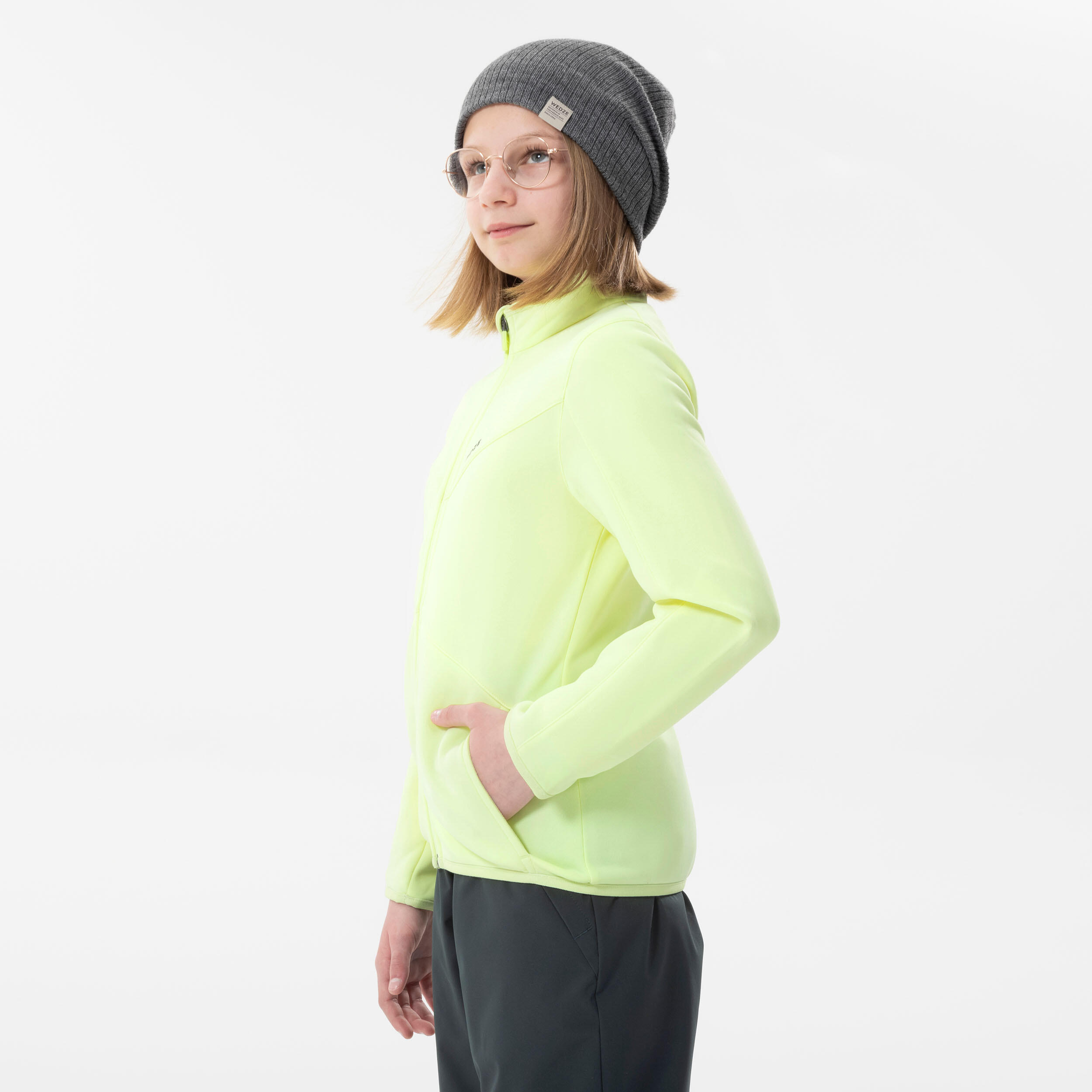 CHILDREN'S SKI LINER JACKET 900 - NEON YELLOW 4/6