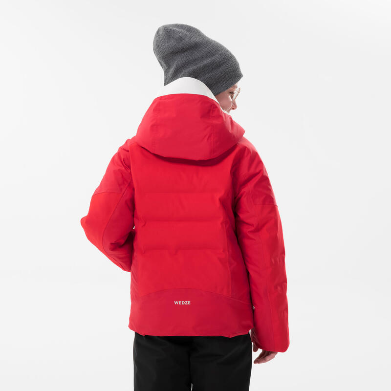 Gyerek kabát síeléshez - 580 Warm, fokozottan hőtartó, vízhatlan, piros