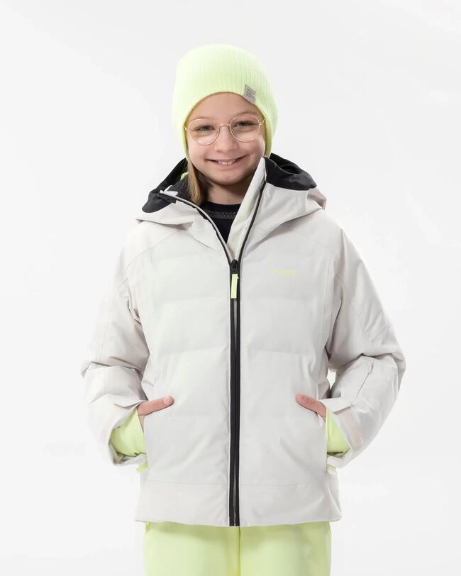 Piumino sci bambina 580 WARM beige WEDZE Decathlon