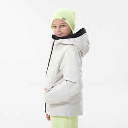 Chaqueta acolchada de Esquí para Niños Wedze 580 Warm beige