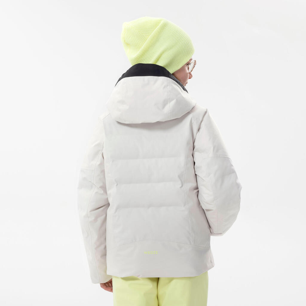 DOUDOUNE DE SKI ENFANT TRES CHAUDE ET IMPERMEABLE -580 WARM  BEIGE