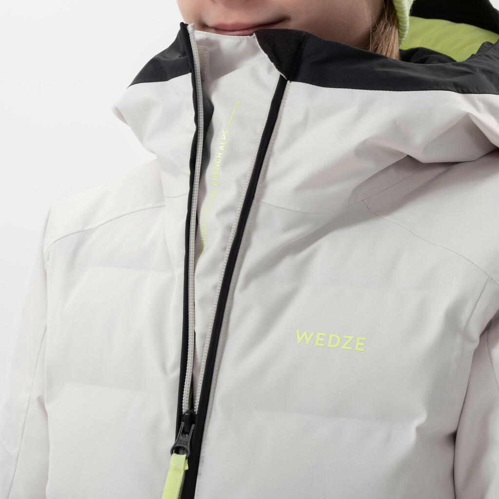 DOUDOUNE DE SKI ENFANT TRES CHAUDE ET IMPERMEABLE -580 WARM  BEIGE
