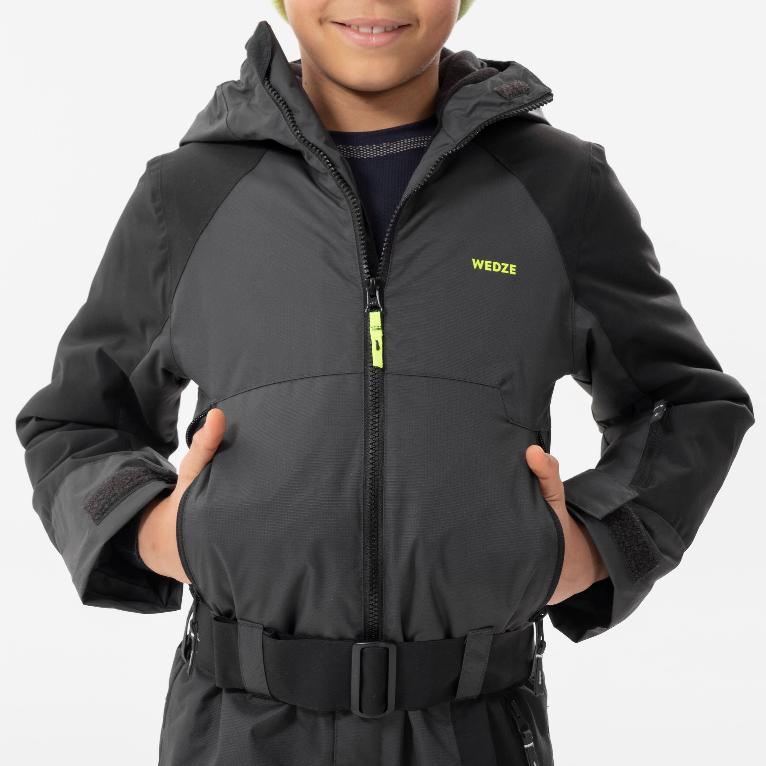 COMBINAISON DE SKI ENFANT CHAUDE ET IMPERMEABLE 500 BLEUE