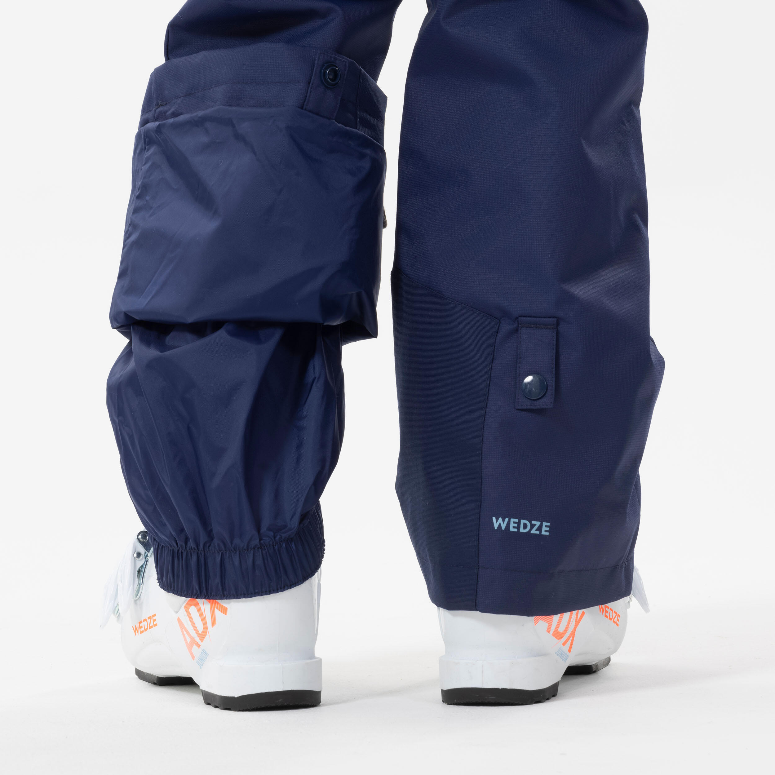 KIDS’ WARM AND WATERPROOF SKI SUIT 500 PINK AND BLUE 7/11