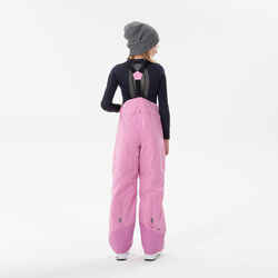 KIDS’ WARM AND WATERPROOF SKI TROUSERS  - 500 PNF - PINK 