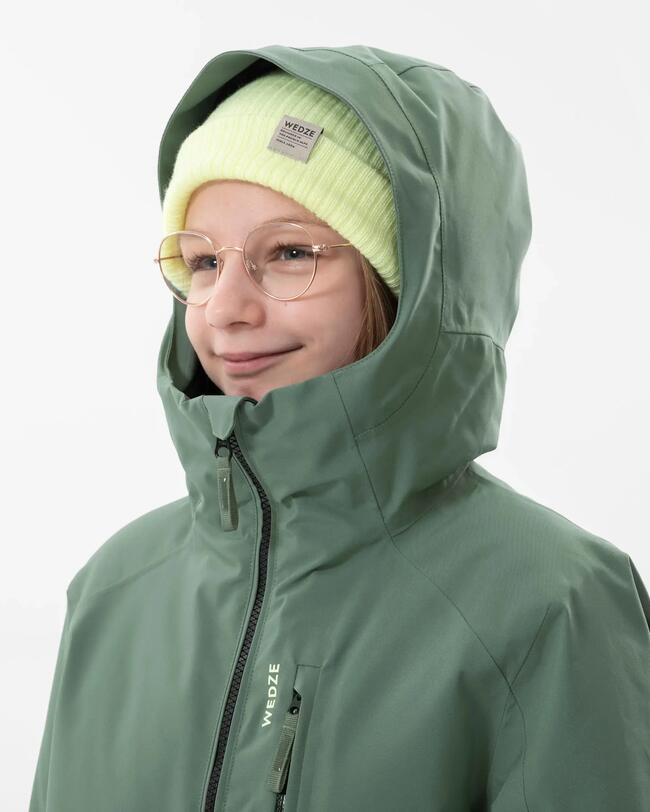 Chaqueta de esquí cálida e impermeable Niños 550 - Verde