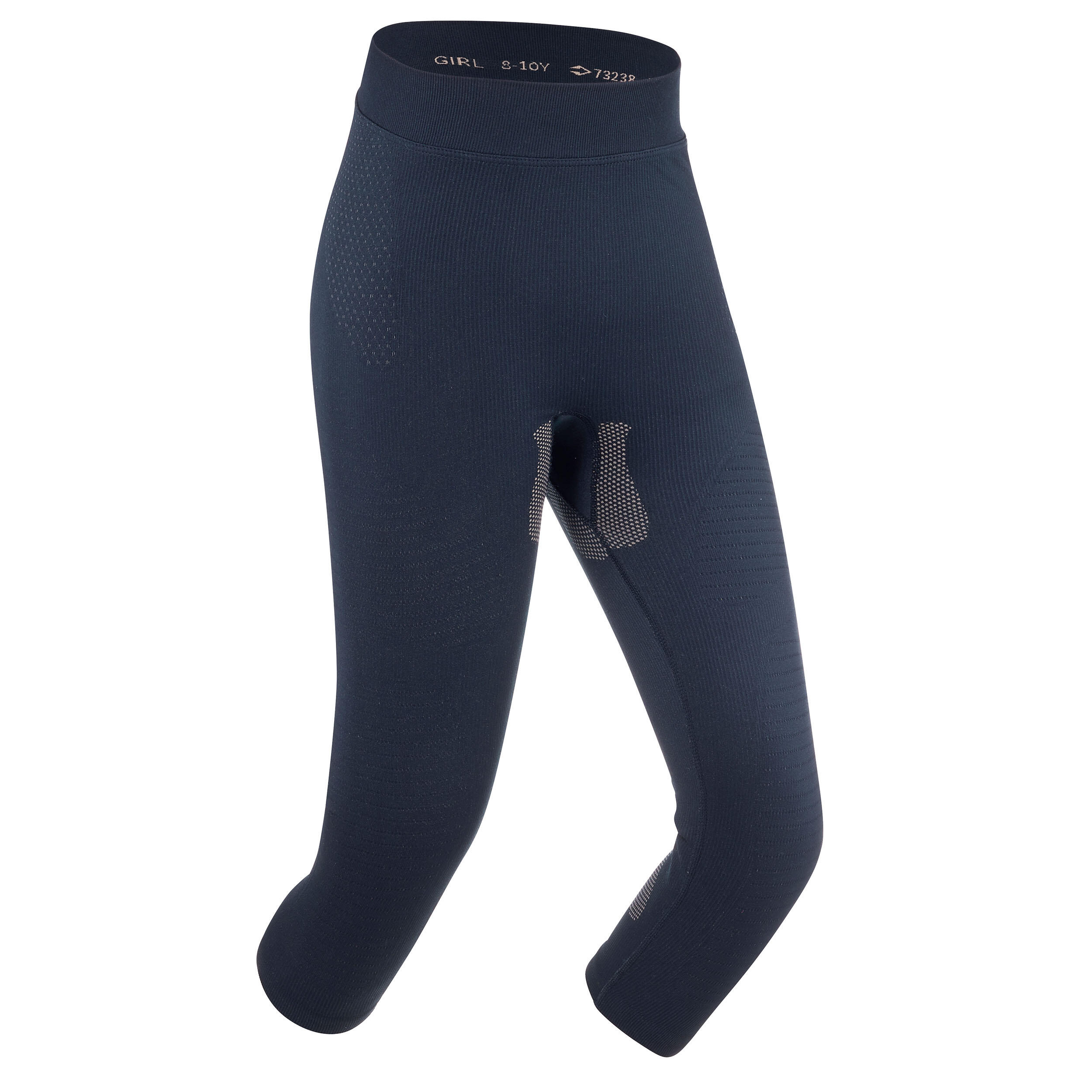 Children's 900 seamless I.soft thermal ski underwear navy/beige bottoms