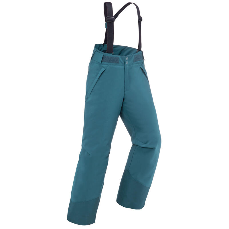 CALÇAS DE SKI QUENTE E IMPERMEÁVEIS- 500 CRIANÇA AZUL DENIM