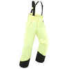 Detské lyžiarske nohavice 500 PNF s trakmi nepremokavé žlté