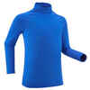 Detské lyžiarske spodné termo tričko BL500 modré