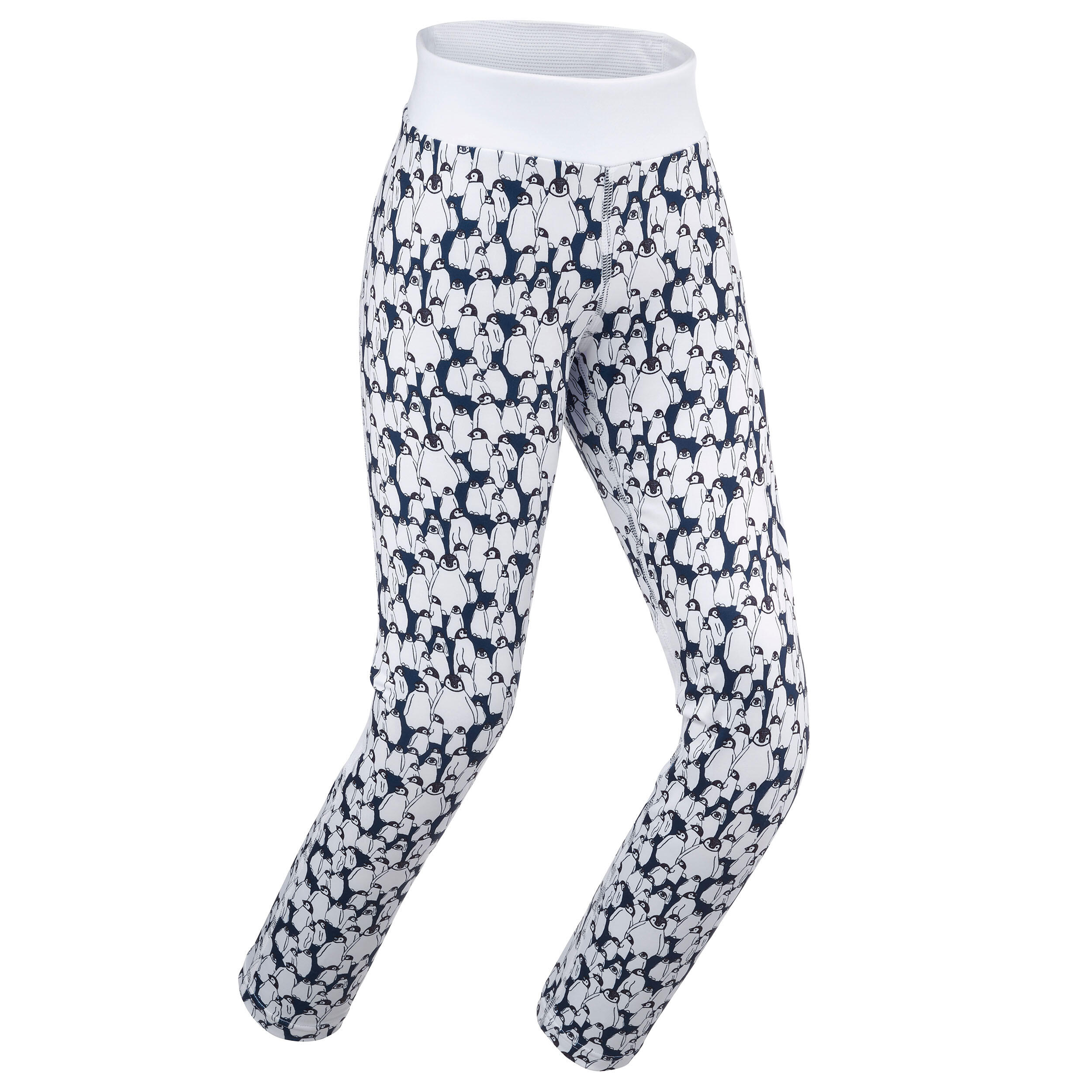 Kids’ Ski Base Layer Bottoms - BL 500 -  Penguin Pattern 2/5