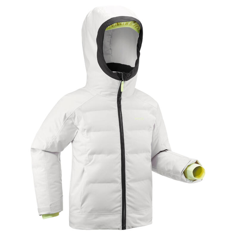 Erg warme en waterdichte ski-jas voor kinderen 580 WARM beige