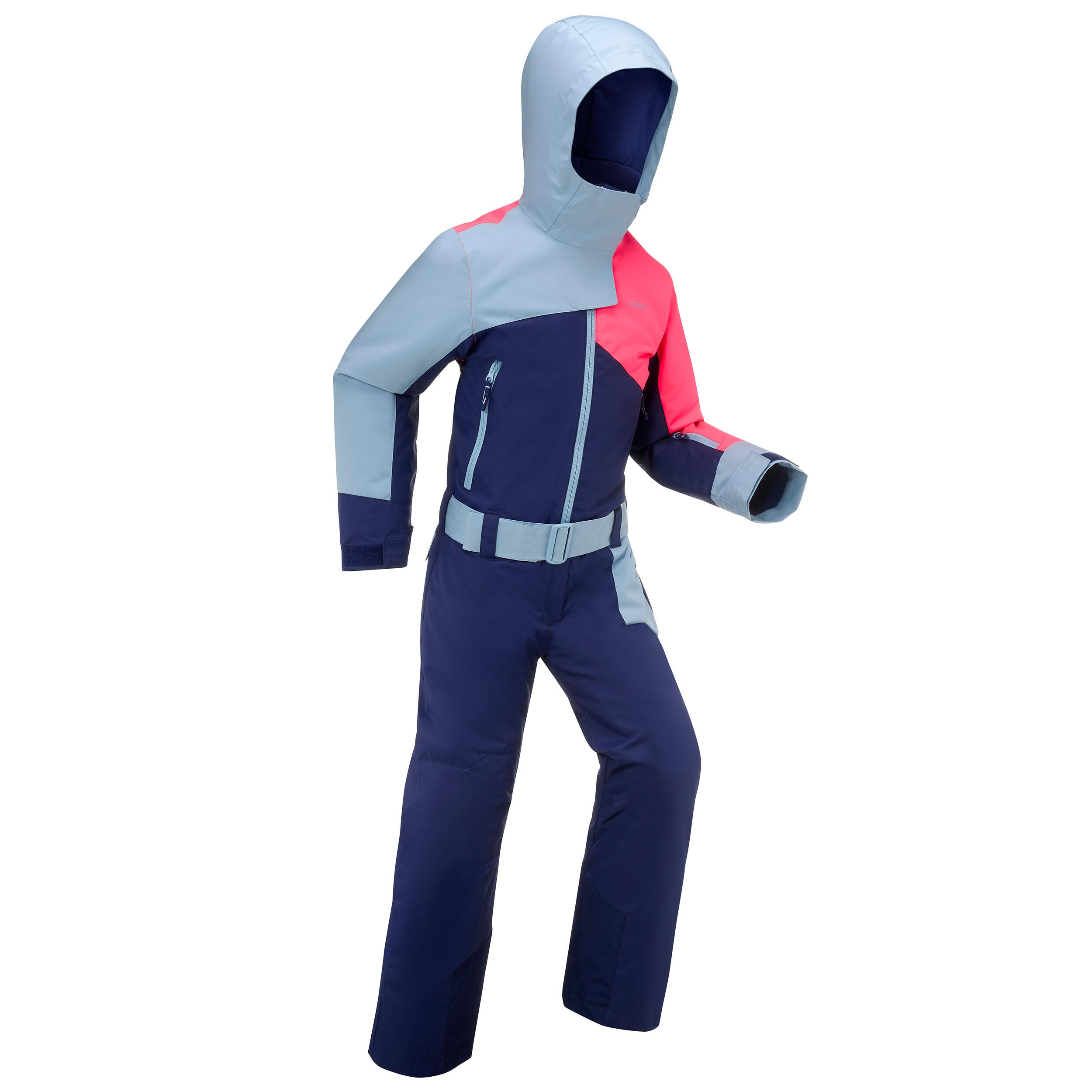Gebraucht - Schneeanzug Skianzug Kinder warm wasserdicht - 500 rosa/blau  2/13