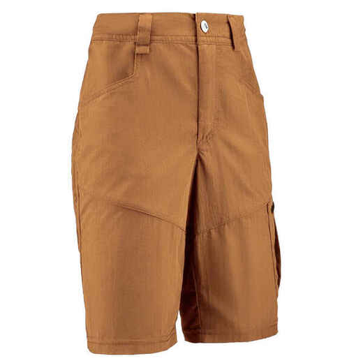 Kids’ Hiking Shorts - MH500 Aged 7-15 - Brown