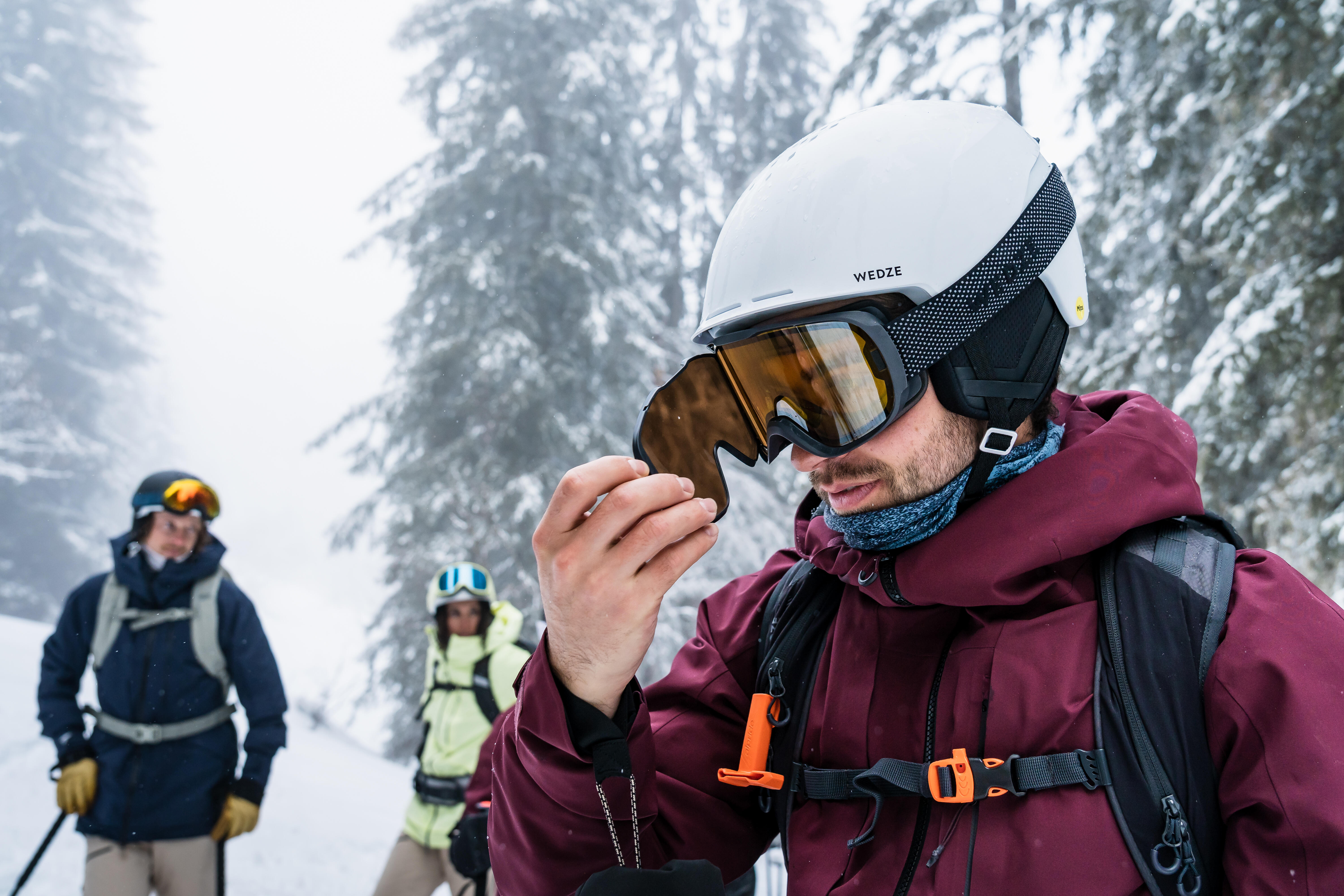 Ski and Snowboard All-Weather Goggles - G 500 Black - WEDZE