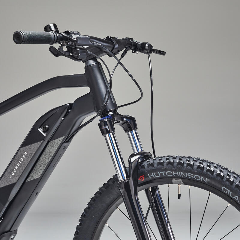 Bicicletă electrică semi-rigidă MTB E-ST500 27,5" Negru 