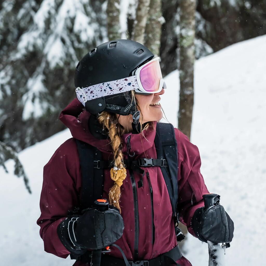 ΜΑΣΚΑ ΓΙΑ ΣΚΙ ΚΑΙ SNOWBOARD ΠΑΙΔΙΚΗ ΚΑΙ ΕΝΗΛΙΚΩΝ ΓΙΑ ΚΑΚΟΚΑΙΡΙΑ - G 500 S1 - ΜΑΥΡΟ