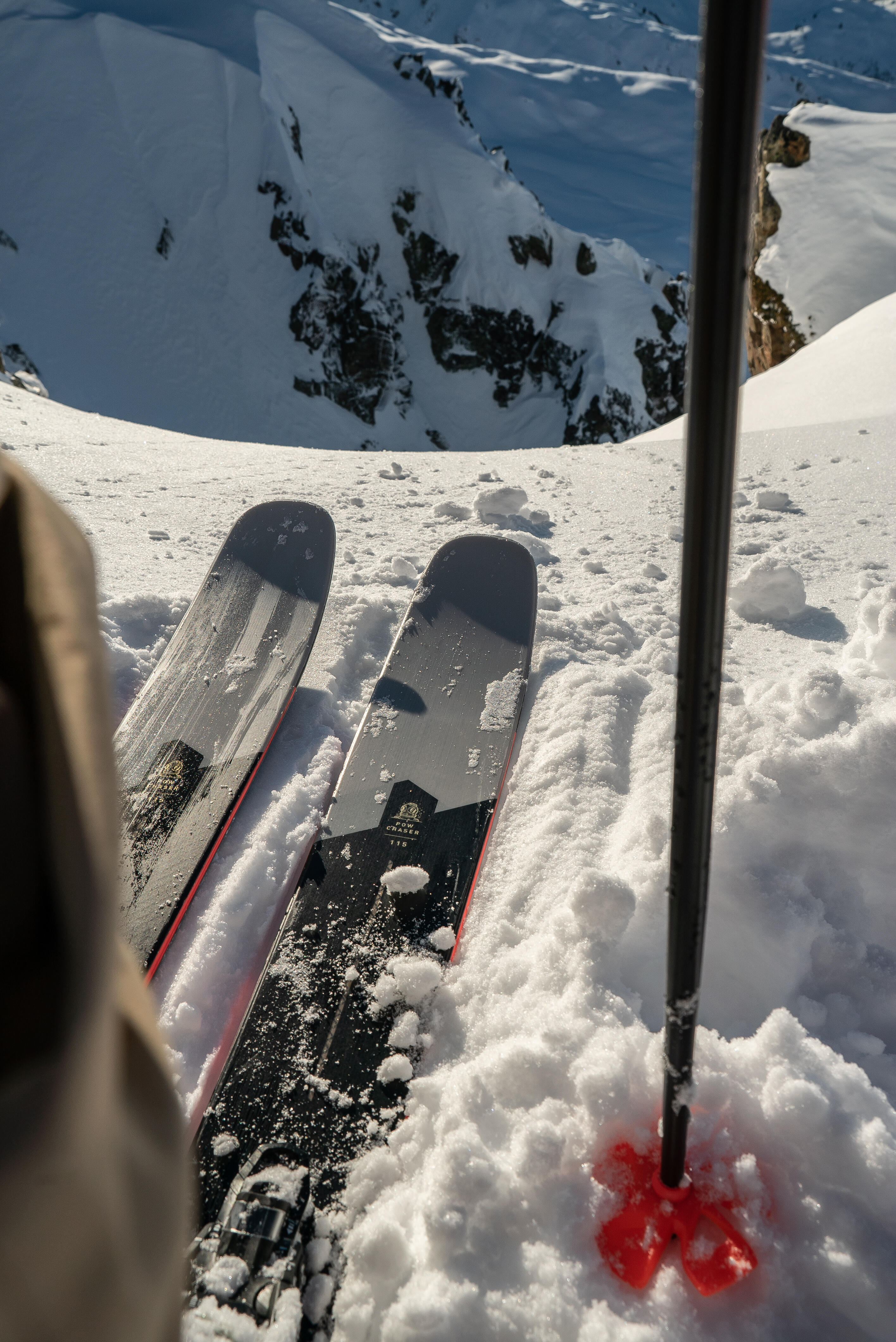 Freeride skis - Pow Chaser 115 + Look SPX 12 Konect GW bindings 16/16