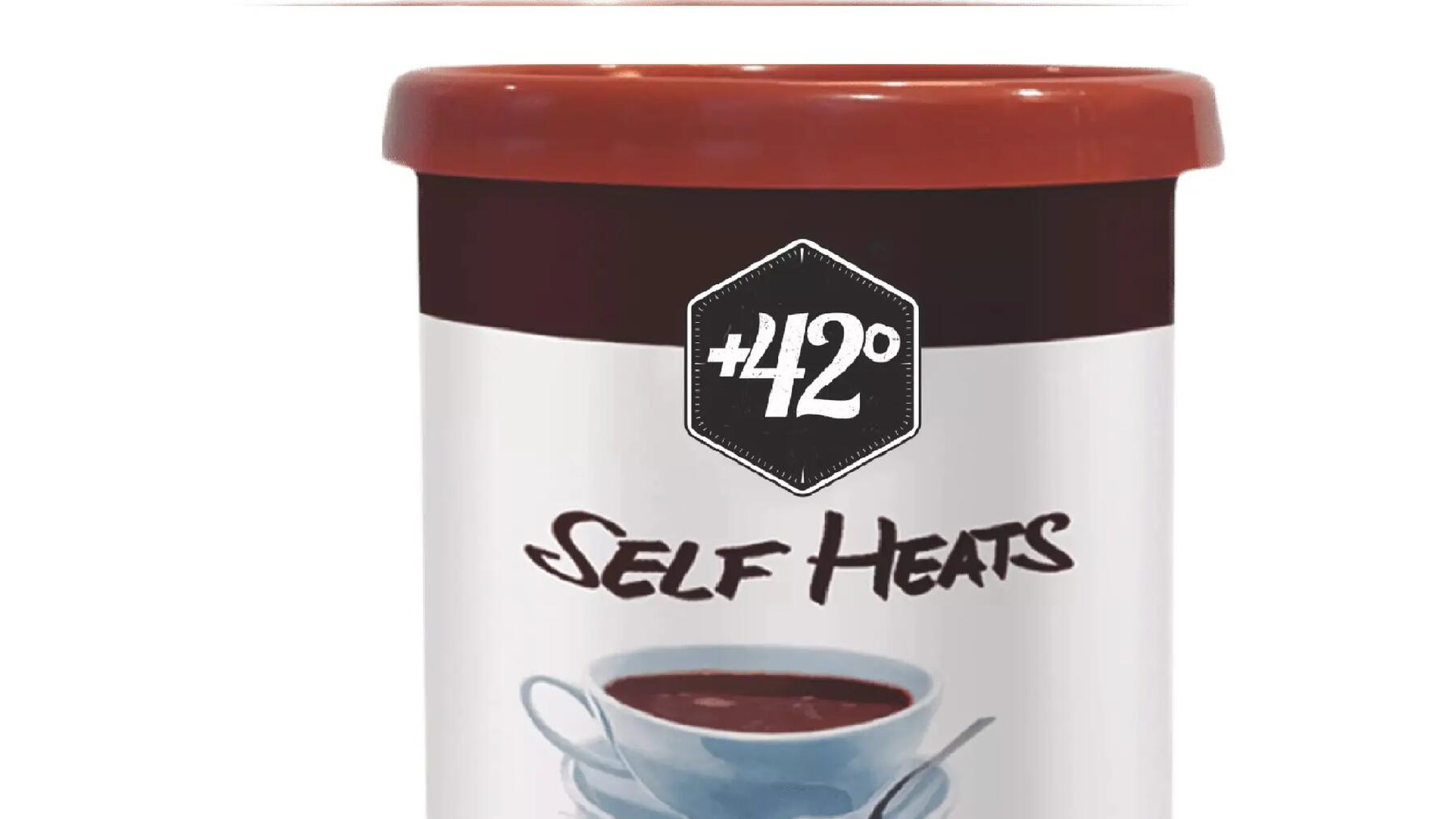 Self heating chocolate drink