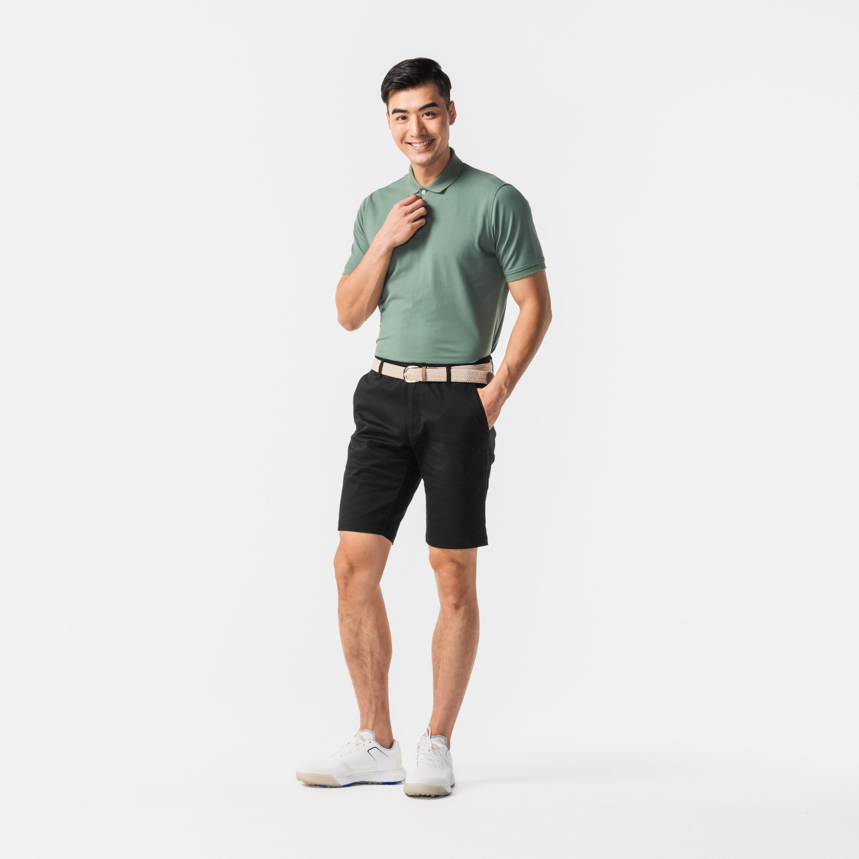 Polo golf uomo MW 500 verde 23/48