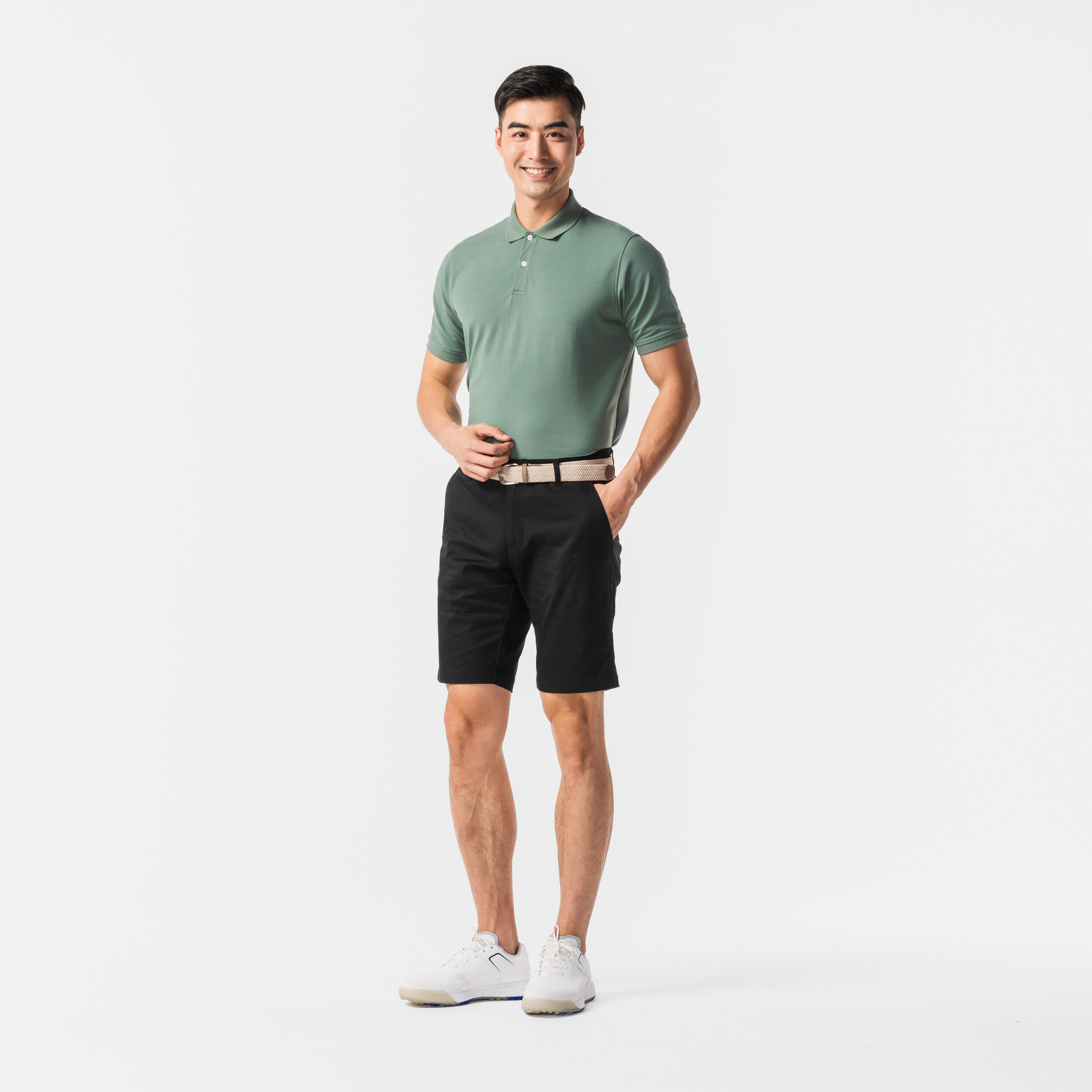 Polo golf uomo MW 500 verde 22/48