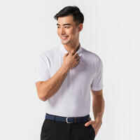 Men’s golf cotton short-sleeved polo shirt - MW500 White