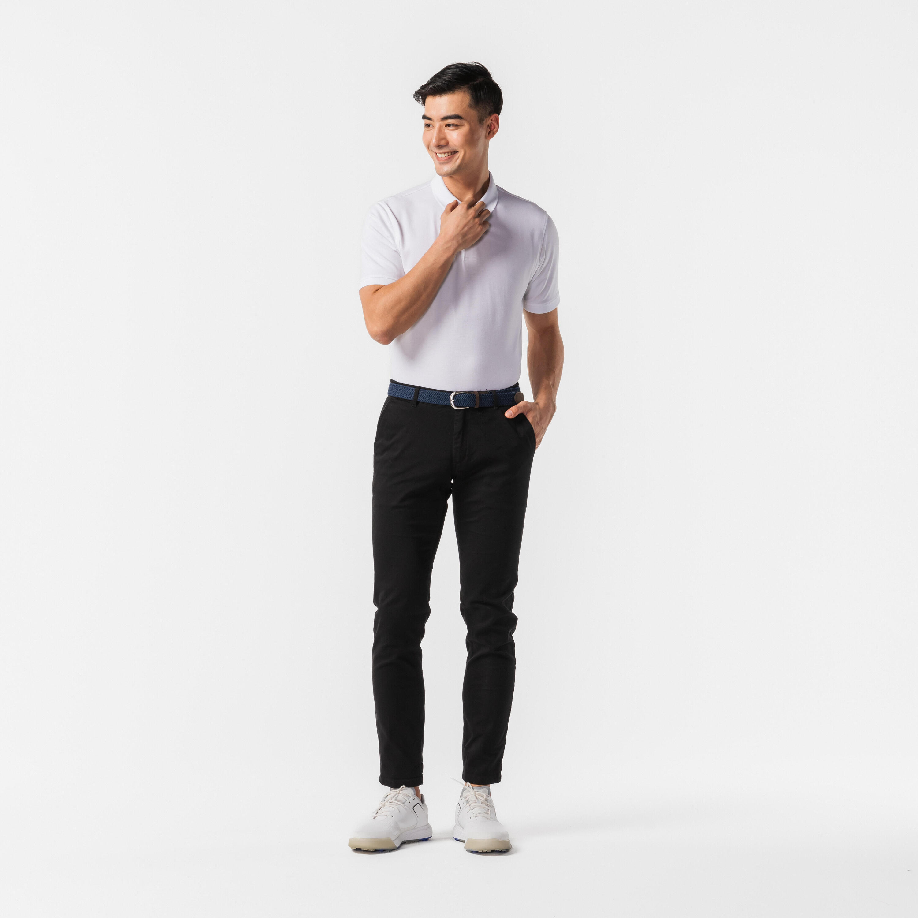 Polo golf uomo MW 500 bianca 17/66