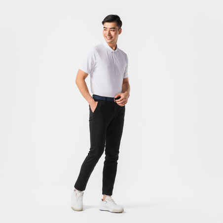 Men’s golf cotton short-sleeved polo shirt - MW500 White