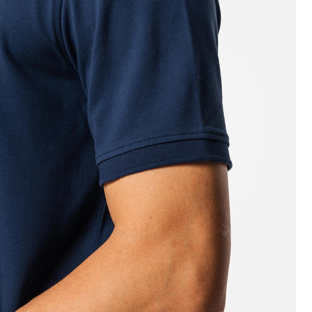 Polo de golf en coton polyester manches courtes Homme, MW500 rouge foncé