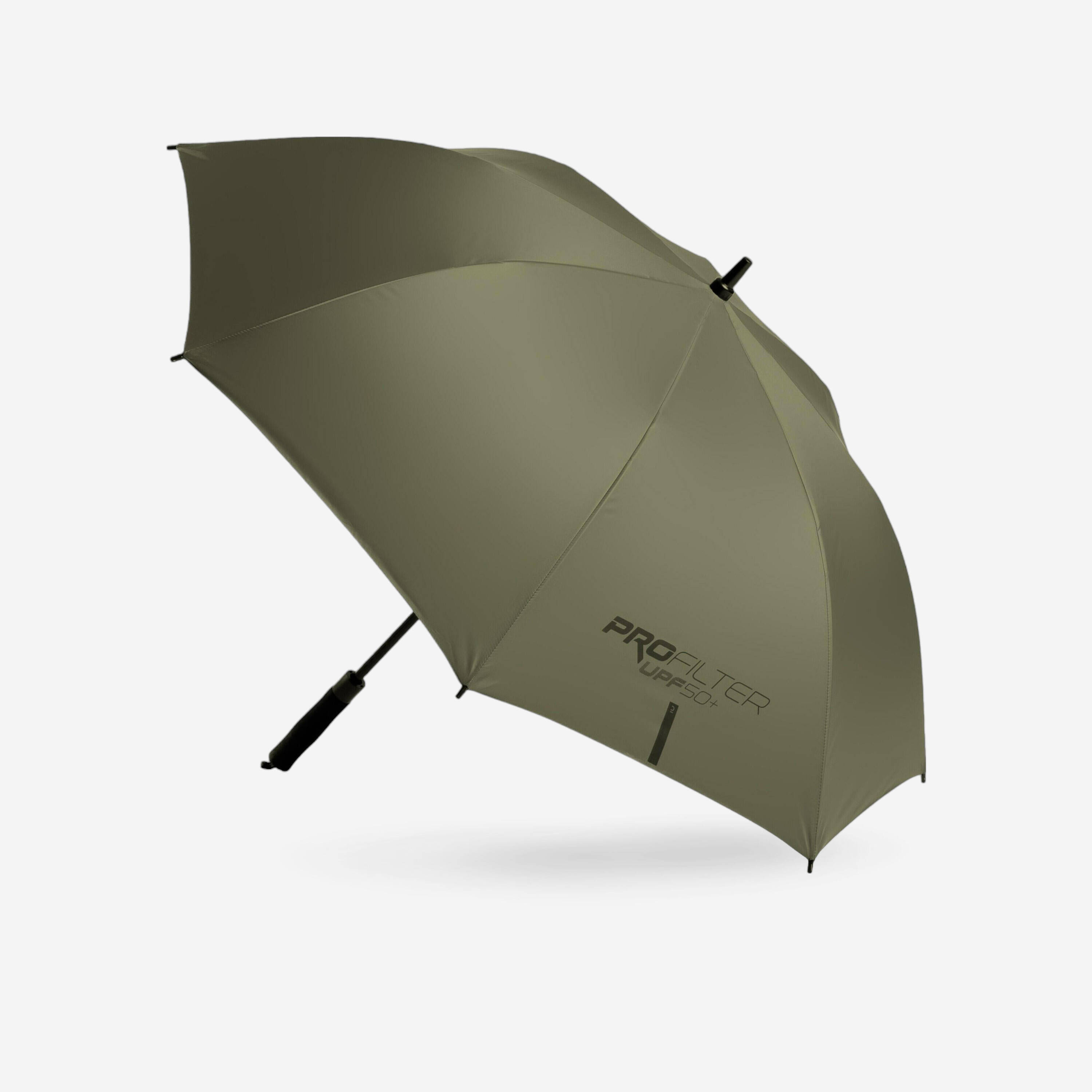 Waterproof Umbrella Medium  Size 123cm Coverage UV Protection Auto Open - Khakhi -  1