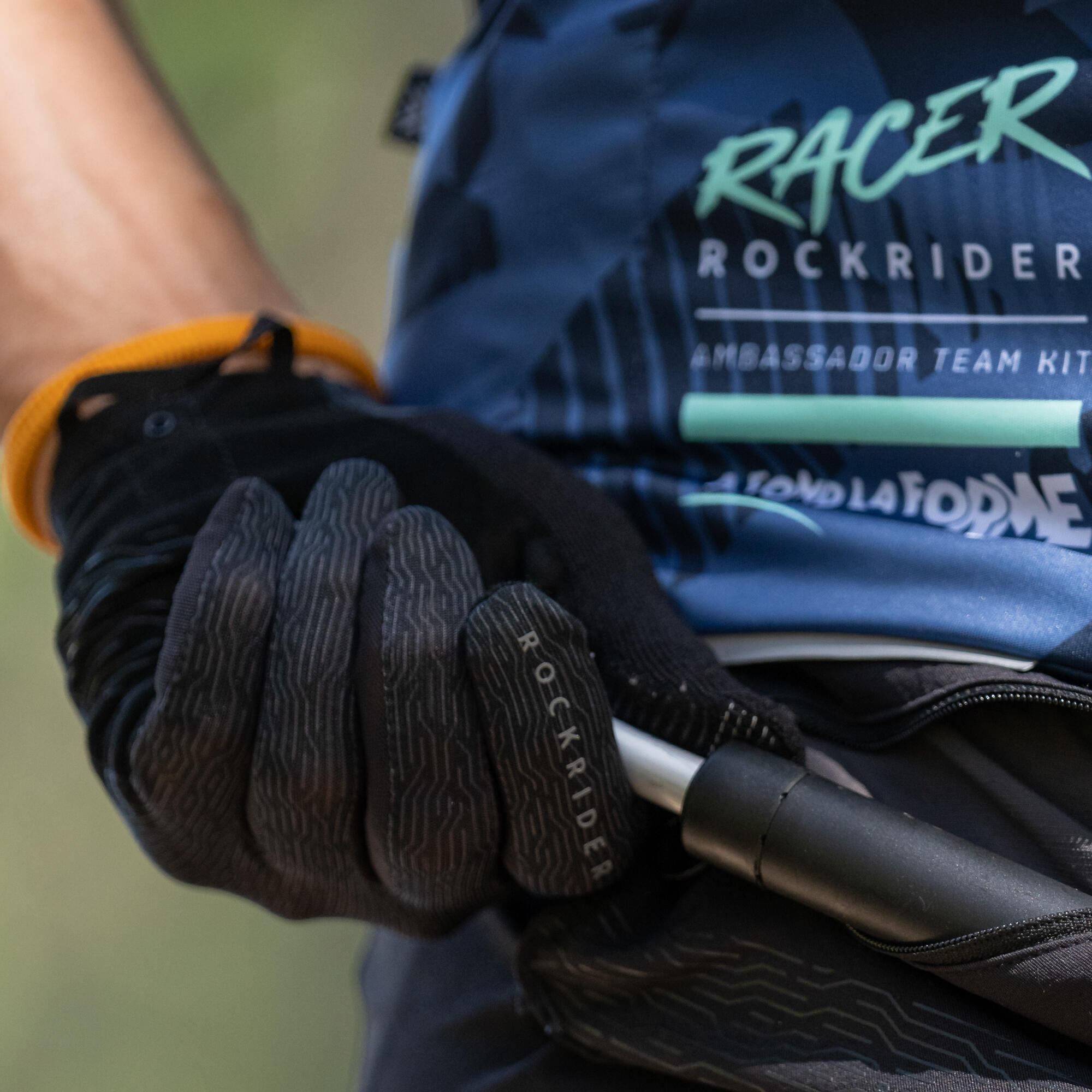 Guantes ciclismo MTB Race Negro Antideslizantes 19/21