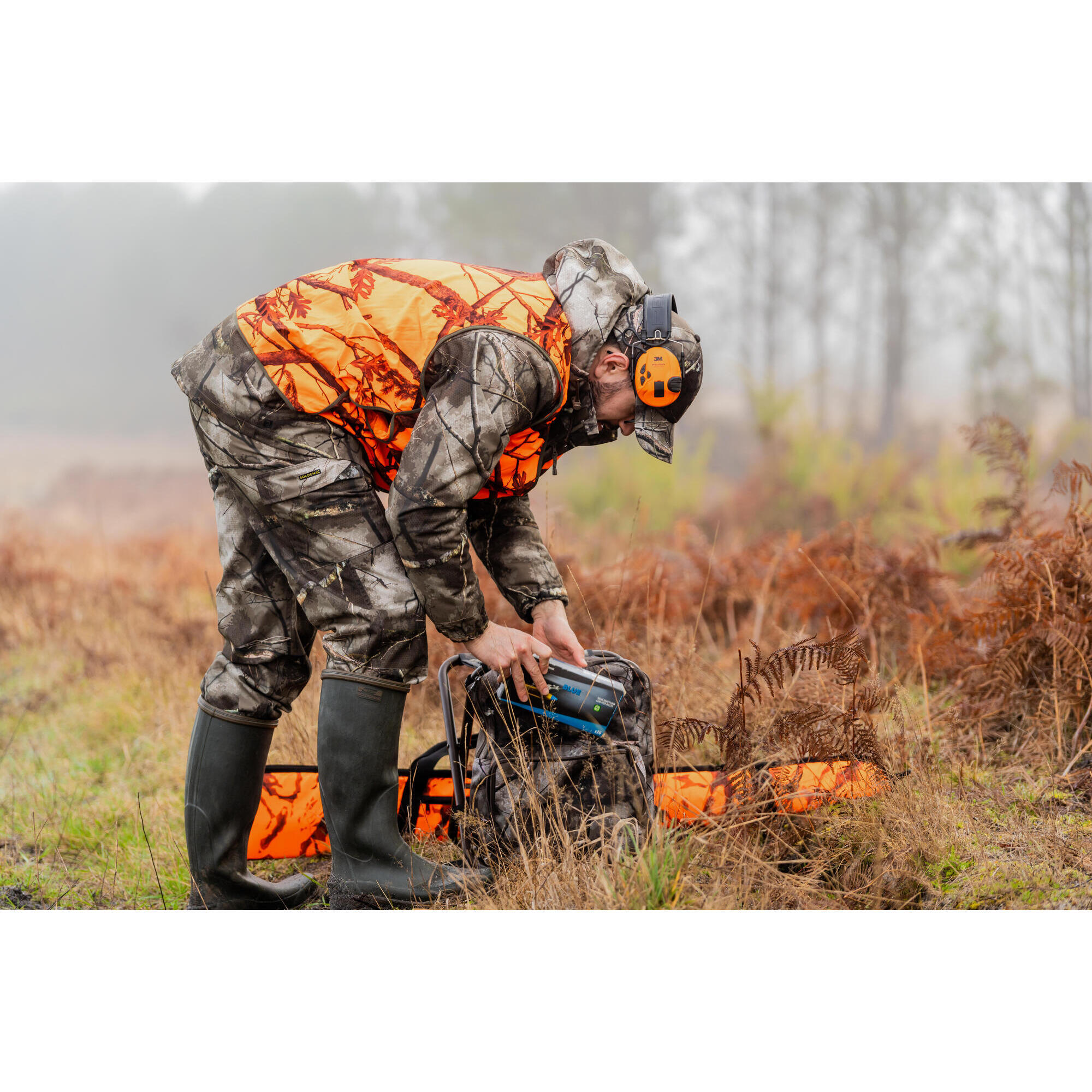 Silla Caza Solognac Asiento Mochila 25l Camuflaje Treemetic Decathlon